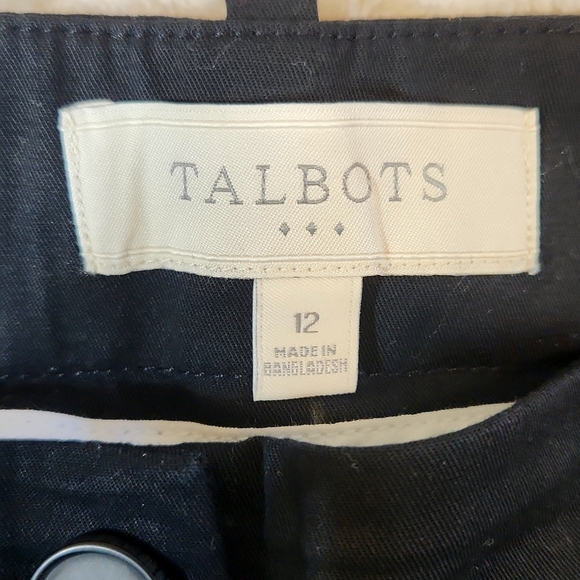TALBOTS WOMENS BLACK PANTS SIZE 12 - Picture 3 of 10